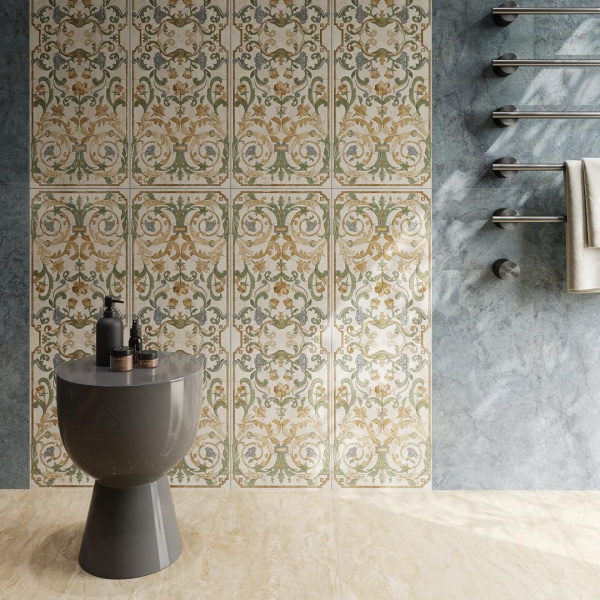 Декор Kerama Marazzi Эвора мозаичный зеленый глянц 32х30, MM13123