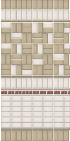 Бордюр Kerama Marazzi Клемансо 15х3,1 орнамент STG\B621\17000