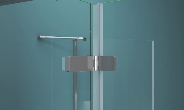 Душевая кабина BelBagno Kraft 1000x900x1950, прозрачн стекло, хром правый, KRAFT-AH-22-100/90-C-Cr-R