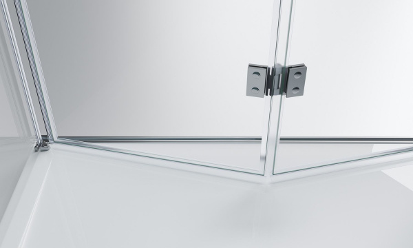 Душевая кабина BelBagno Albano 1000x900x1950, прозрачное стекло, хромированный профиль, ALBANO-ASH-1
