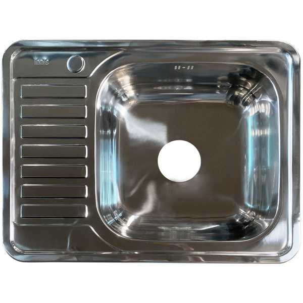 Мойка для кухни IDDIS Basic 65х50, левое, хром, BAS65PRi77
