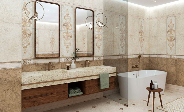 Бордюр Eurotile Ceramica ANIKA 291 12*30 (полоса)