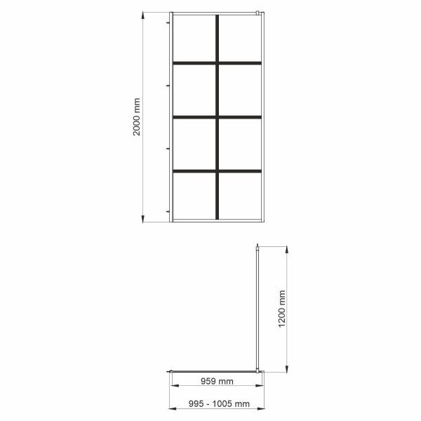 Душевая перегородка WasserKRAFT Glan, 66W44