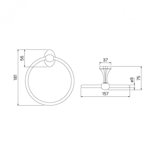 Полотенцедержатель IDDIS Male, MALSSO0i51