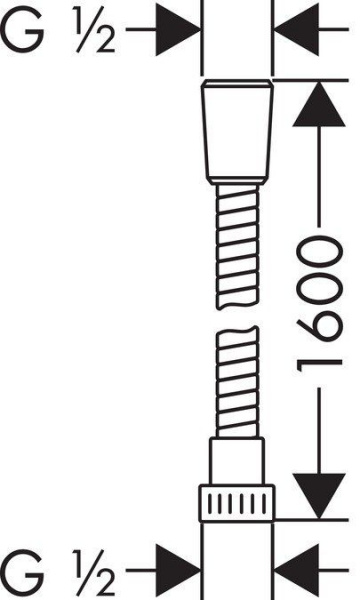 Душевой шланг Metaflex''C 1.60 м 28266000