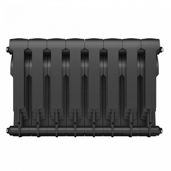 Радиатор биметаллический Royal Thermo BiLiner 350 /Noir Sable - 8 секций, черный графитовый, RTBNS35