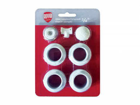 Набор присоединительный Royal Thermo 3/4'' white, RT03.1
