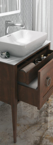 Столешница Kerama Marazzi Монте Тиберио 100 см, белый натуральный, PL5.SG50008220R\100