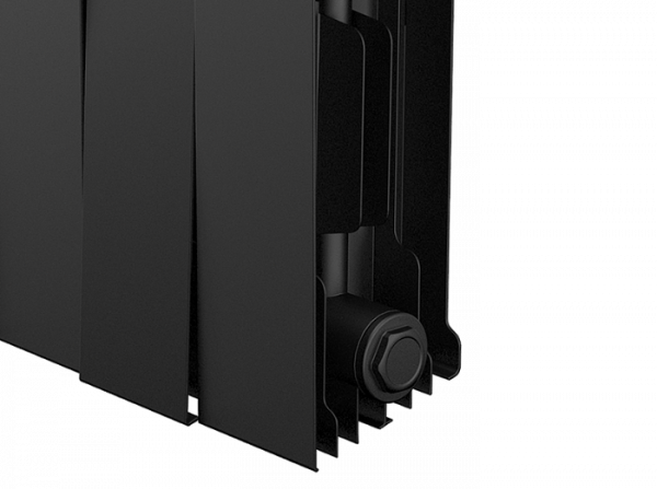Радиатор биметаллический Royal Thermo PianoForte 200 /Noir Sable - 16 секций, черный графитовый, RTP