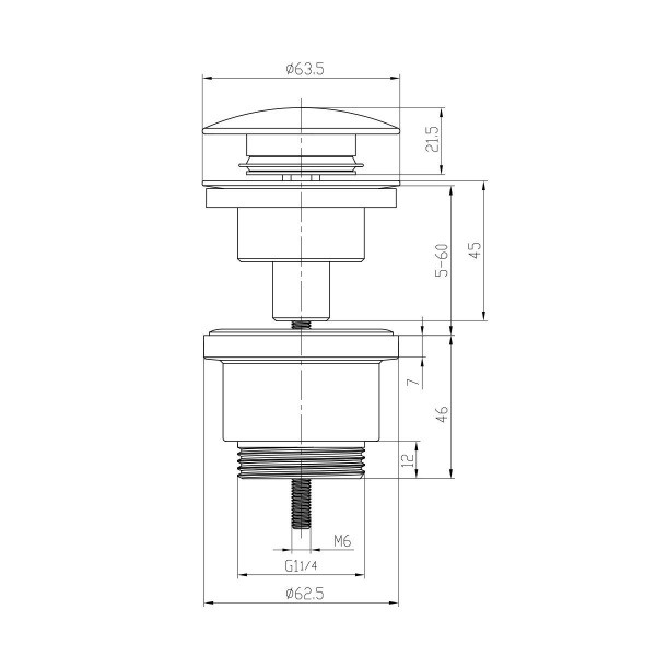 Донный клапан Lemark, LM8500C