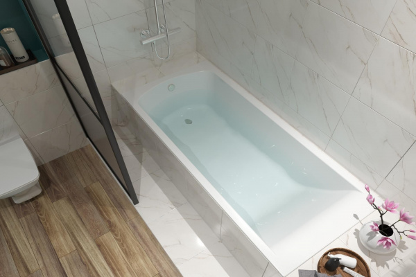 Ванна акриловая прямоугольная Santek ФИДЖИ 150х75 белая, 1.WH50.1.598