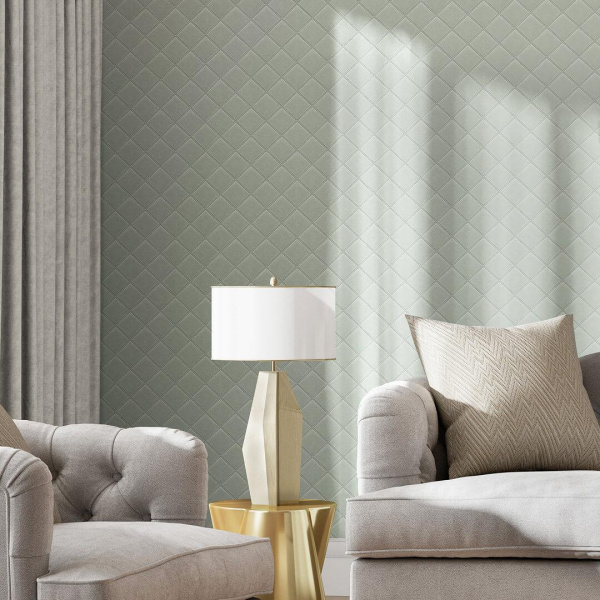 Обои виниловые Kerama Marazzi Палаццо фон-2, серебро, KM5514