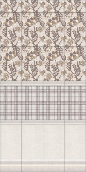 Бордюр Kerama Marazzi 25х5,5 Багет Трокадеро беж светлый BLE003