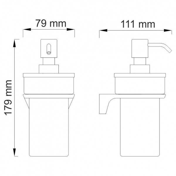 Дозатор WasserKRAFT Wiese K-8900, K-8999