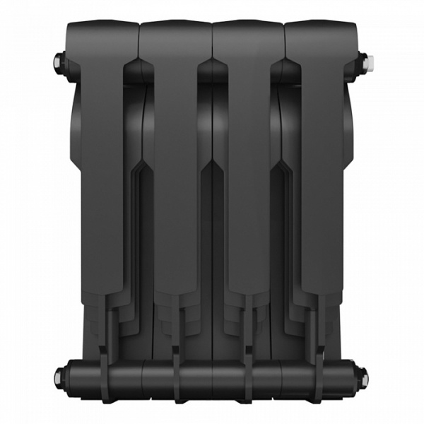 Радиатор биметаллический Royal Thermo BiLiner 350 /Noir Sable - 4 секции, черный графитовый, RTBNS35