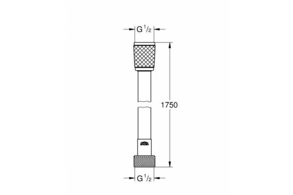 Душевой шланг Grohe Relexaflex 1750 мм, хром, 28154001
