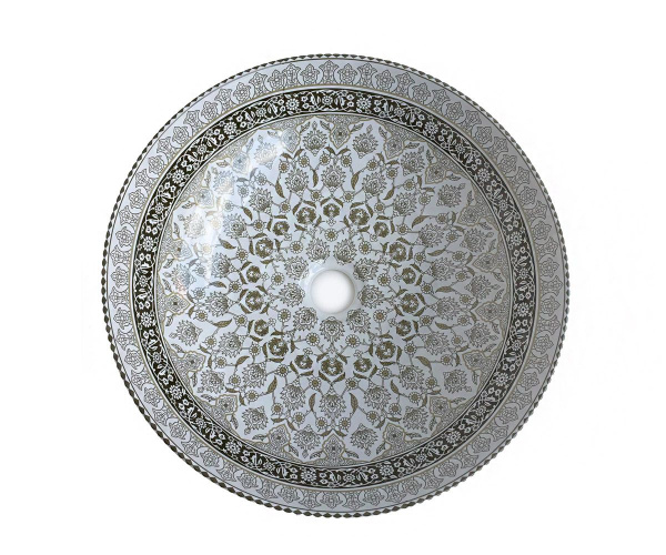 Раковина-чаша Bronze De Luxe Марракеш, цвет серый 405x405x125, 1008G