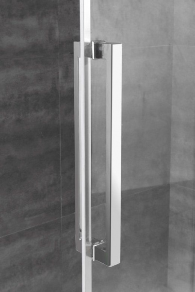 Душевая кабина Cezares Lux Soft 120*90*200 см, прозрачное стекло, хромированный профиль, LUX-SOFT-W-