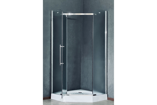 Душевая кабина Royal Bath 90Х90Х200, рифленое стекло, хромированный профиль,