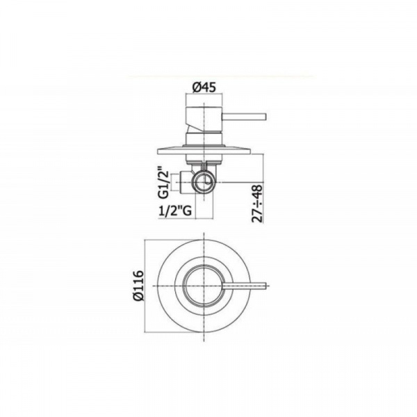 Смеситель для душа Paffoni Light LIG011HGSP