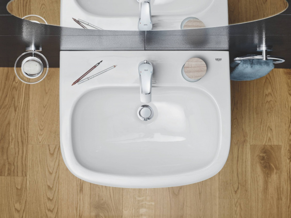 Раковина Grohe Euro Ceramic, 60 см, подвесная, полукруглая, альпин/белый, 39335000