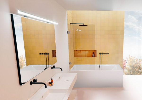 Ванна акриловая Riho STILL SHOWER ELITE L 180x80 (L-образная панель в комплекте), BD1800500000000