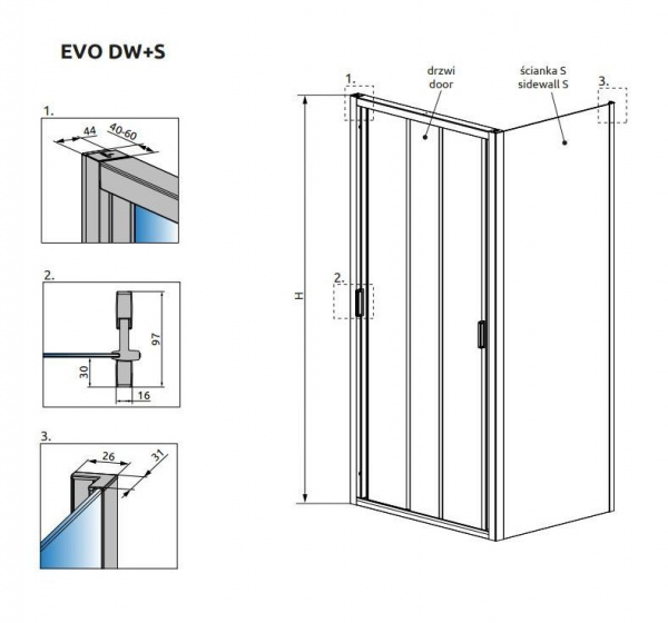 Боковая стенка Radaway EVO S