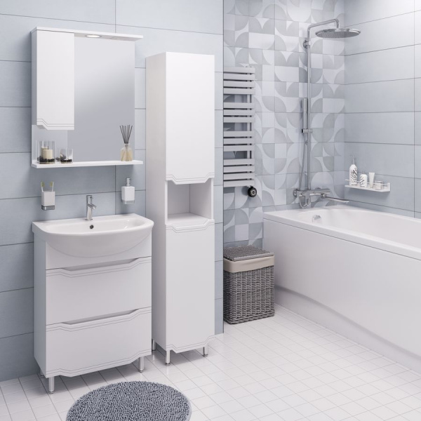 Зеркало-шкаф Aqua de Marco Виктория, 60см, белый, левый, 1060CVIC/L