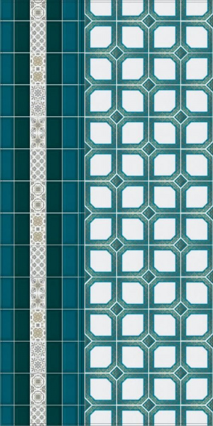 Декор Kerama Marazzi Клемансо 7,4х15 орнамент STG\B618\16000