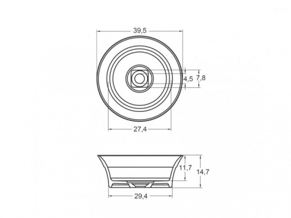 Раковина Riho BARCA 40х40х15, F70022
