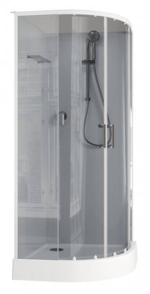 Душевая кабина Aquanet Passion EVO R white 90x90 набор 4