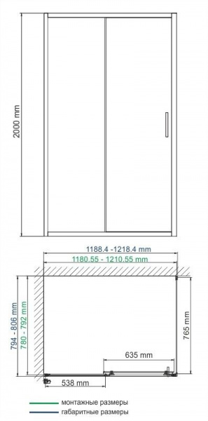 Душевая кабина WasserKRAFT Main, 41S15