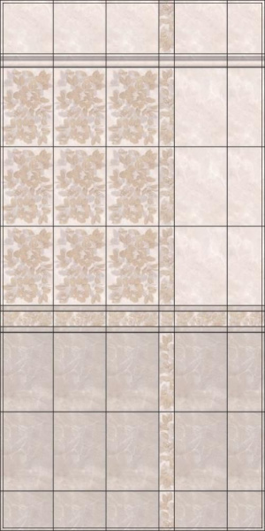 Карандаш Kerama Marazzi Баккара 30х2 беж темный PFD004