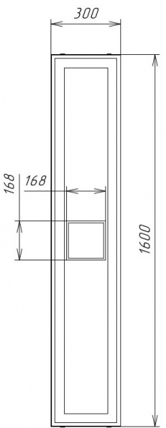 Пенал Avanti Eleganta Bianco белый 30