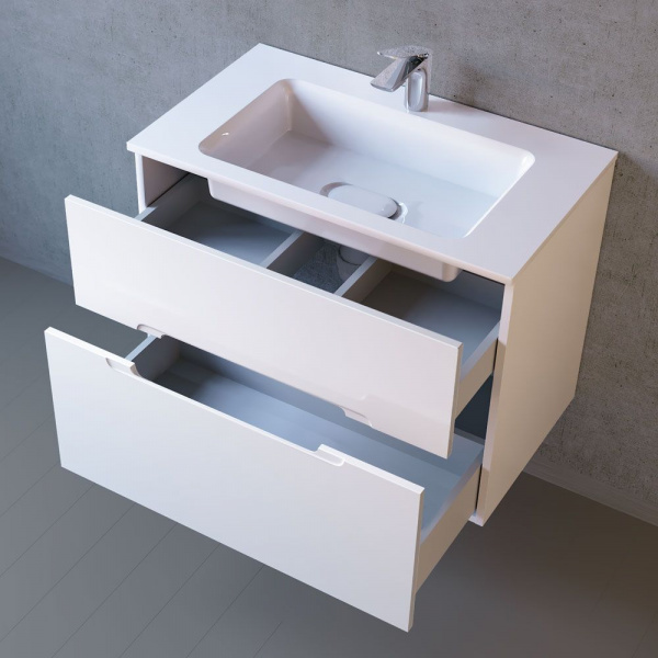Тумба Jorno Modul 80 подвесная Белая, Mоl.01.77/P/W