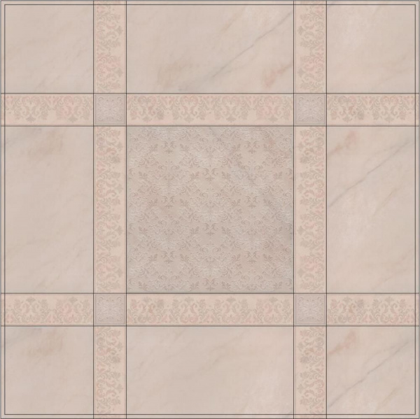 Плитка керамическая настенная Kerama Marazzi Флораль беж 15x40, 15117