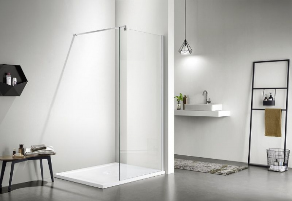 Душевая стенка Aquatek Walk in AQ WIW 100х200 с держателем, 10020CH