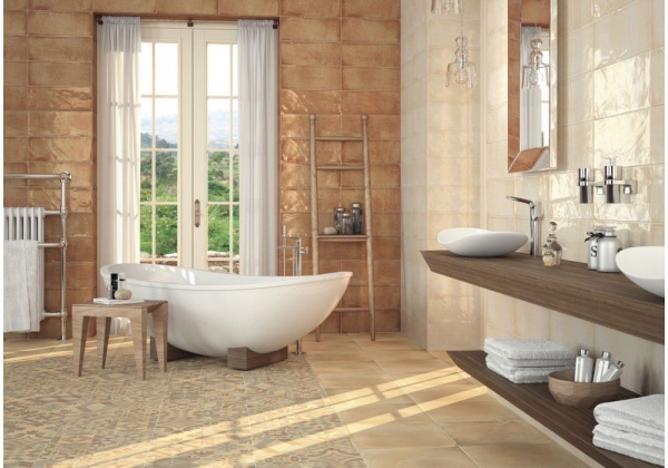 Керамическая плитка настенная CIFRE ceramica DECOR MONTBLANC BEIGE RG BRILLO 20X50