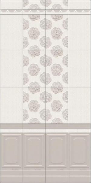 Бордюр Kerama Marazzi 25х5,5 Багет Багатель BLE010