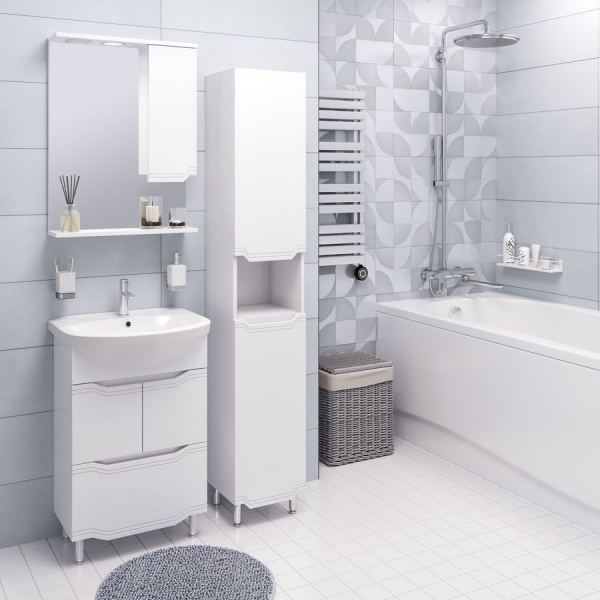 Зеркало-шкаф Aqua de Marco Виктория, 55см, белый, правый, 1055CVIC/R