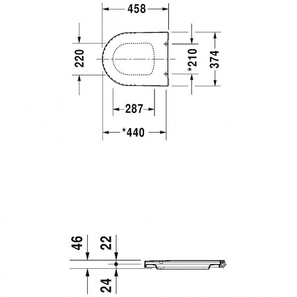 Сиденье Soft Close Duravit Me by Starck, 0020090000