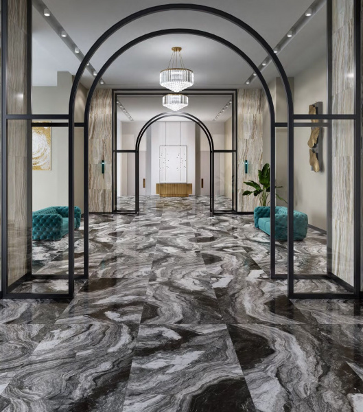 Керамогранит Kerama Marazzi Милан Ониче серый тёмный 60x119,5x11, SG567702R