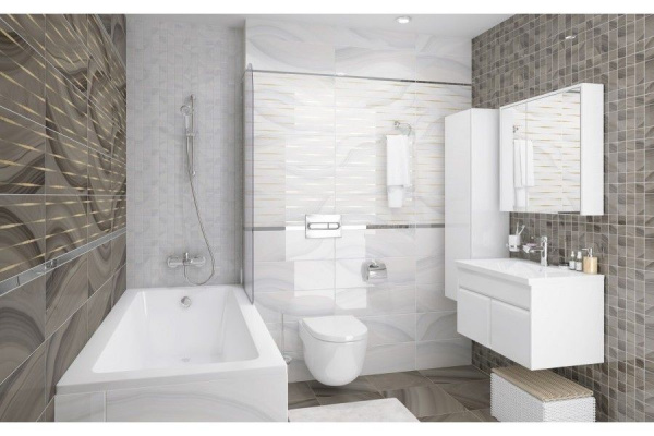 Декор Laparet Агат мозаичный светлый MM60083 20х60