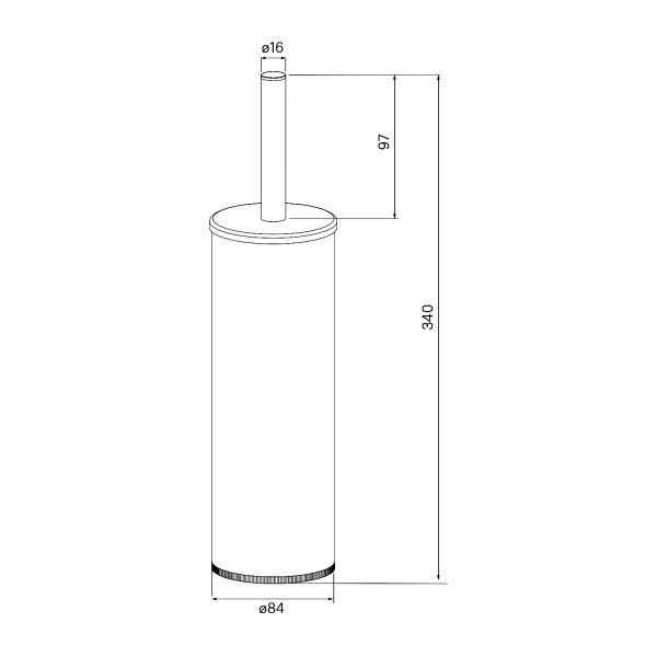 Ерш IDDIS Optima Home, черный матовый, BRUBL0i47