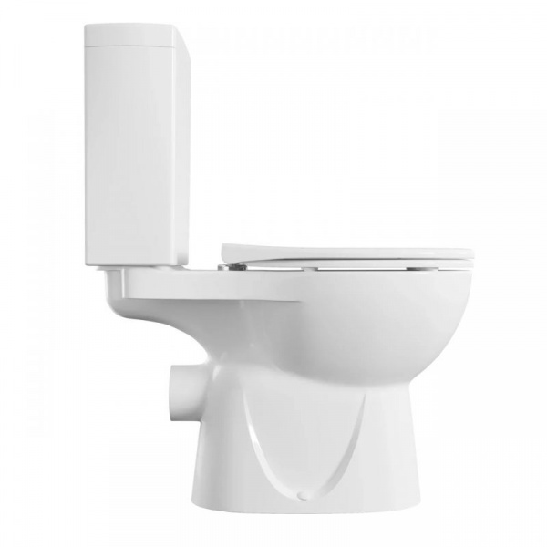 Унитаз-компакт Vitra Norm Nord,  с крышкой дюропласт, микролифт, белый, 9845B099-7202