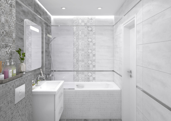Мозаика Laparet Конкрете серый 30х30