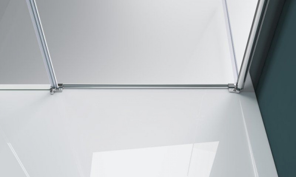 Душевая дверь BelBagno 1650x1950, прозрачное стекло, хромированный профиль, ETNA-B-11-80+90-C-Cr