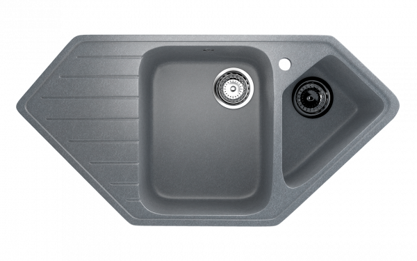 Мойка для кухни EcoStone ES-25, 970x500мм, с отверстием под смеситель (Мойка для кухни EcoStone ES-25-342, 970x500мм, с отверстием под смеситель, графитовый)