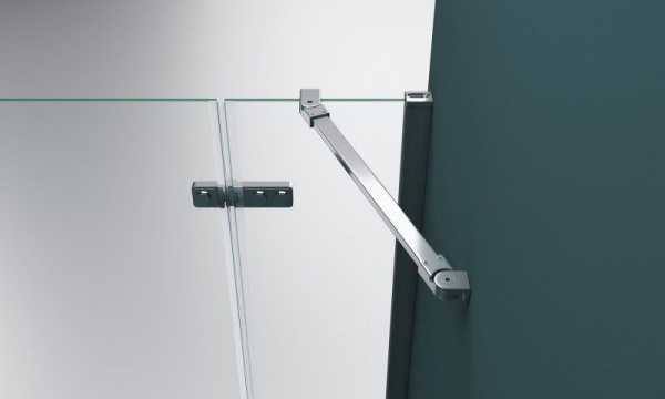 Душевая кабина BelBagno Kraft 900x1000x1950, прозрачное стекло, хромированный профиль, правый, KRAFT