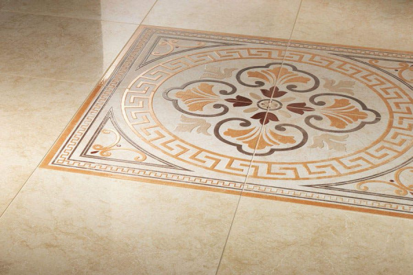 Вставка напольная Atlas Concorde Unica Bianco Leaf Bottone 7,2х7,2х1